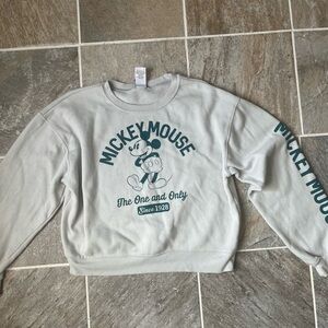 Disney Mickey Mouse Light Gray Sweatshirt